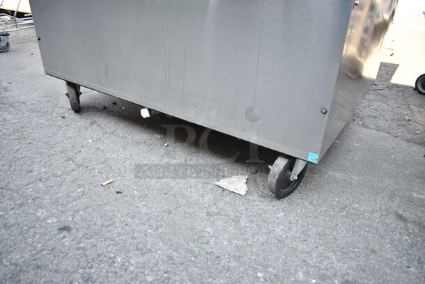 Beverage Air SMF49Y-1-S Stainless Steel Commercial Milk Cooler on Commercial Casters. 115 Volts, 1 Phase. Tested and Powers On But Does Not Get Cold
 - Image 4 of 7