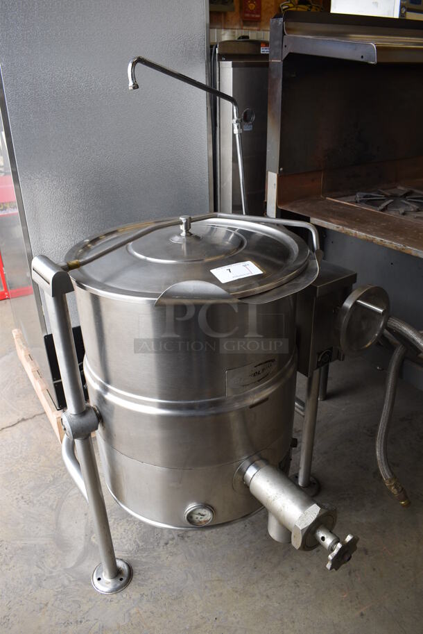 Cleveland Model KEL-25T Stainless Steel Commercial Floor Style 25 Gallon Manual Tilt Steam Kettle. 208 Volts, 3 Phase. 36x40x55 - Image 2 of 9