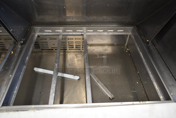 Turbo Air MST-60-24 Stainless Steel Commercial Sandwich Salad Prep Table Bain Marie Mega Top on Commercial Casters. 115 Volts, 1 Phase. Tested and Working! - Image 5 of 9
