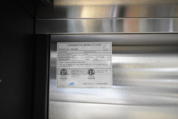 Turbo Air TOM-40B Metal Commercial Floor Style Grab N Go Merchandiser. 120 Volts, 1 Phase. Tested and Powers On But Does Not Get Cold - Image 6 of 6