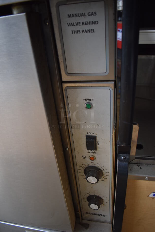 2015 Garland Sunfire SCO-GS-10S Stainless Steel Commercial Natural Gas Powered Full Size Convection Oven w/ Solid Doors, Metal Oven Racks and Thermostatic Controls. 38x42x32 - Image 4 of 8