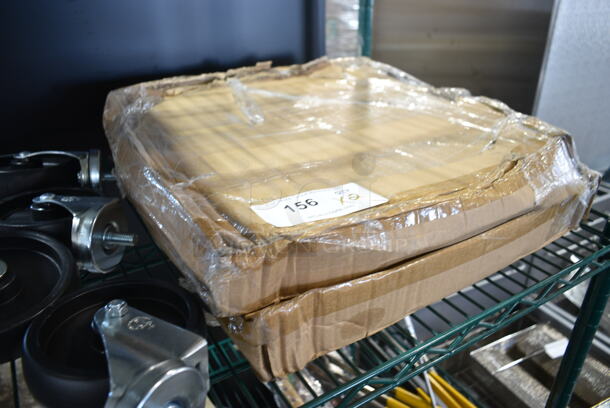 2 BRAND NEW SCRATCH AND DENT! Boxes of 9 Choice 407PZWRIM18 18" Aluminum Wide Rim Pizza Pan. 2 Times Your Bid!  - Image 2 of 4