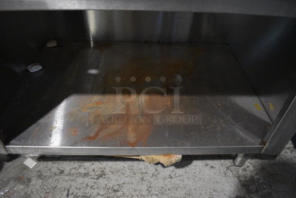CPG Stainless Steel Commercial Natural Gas Powered Charbroiler Grill on Stainless Steel Equipment Stand. 36x27x41 - Image 5 of 10