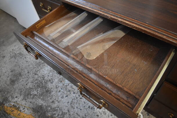 Wooden Desk w/ 6 Drawers. 60x30x30 - Image 4 of 5