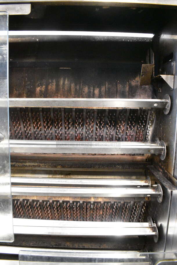Rotisol 1350.8 Stainless Steel Commercial Floor Style Natural Gas Powered Rotisserie Oven on Commercial Casters. - Image 5 of 11