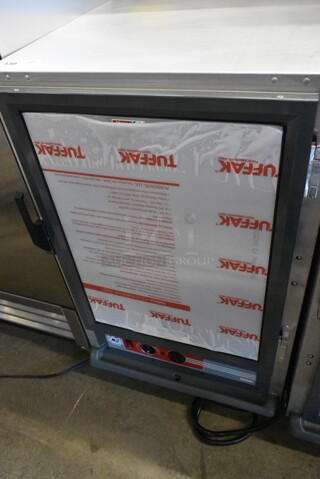 BRAND NEW SCRATCH AND DENT! 2021 Metro Metal Commercial Half Size Heated Holding Cabinet on Commercial Casters. Tested and Working!