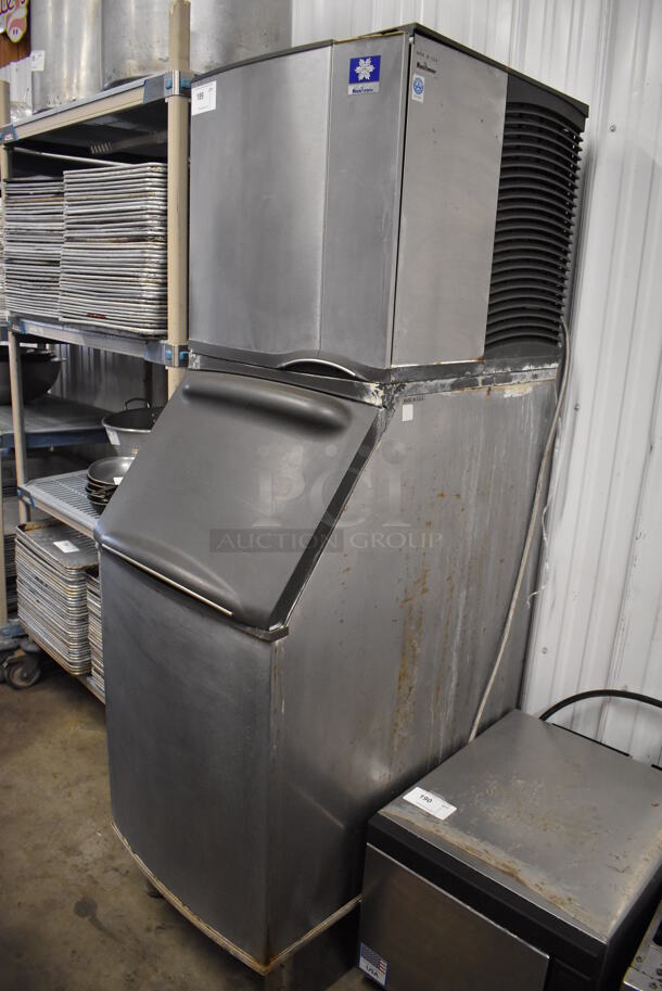 Manitowoc SY0324A Stainless Steel Commercial Ice Machine Head on Manitowoc B420 Commercial Ice Bin. 115 Volts, 1 Phase. 22x33x73.5 - Image 3 of 7