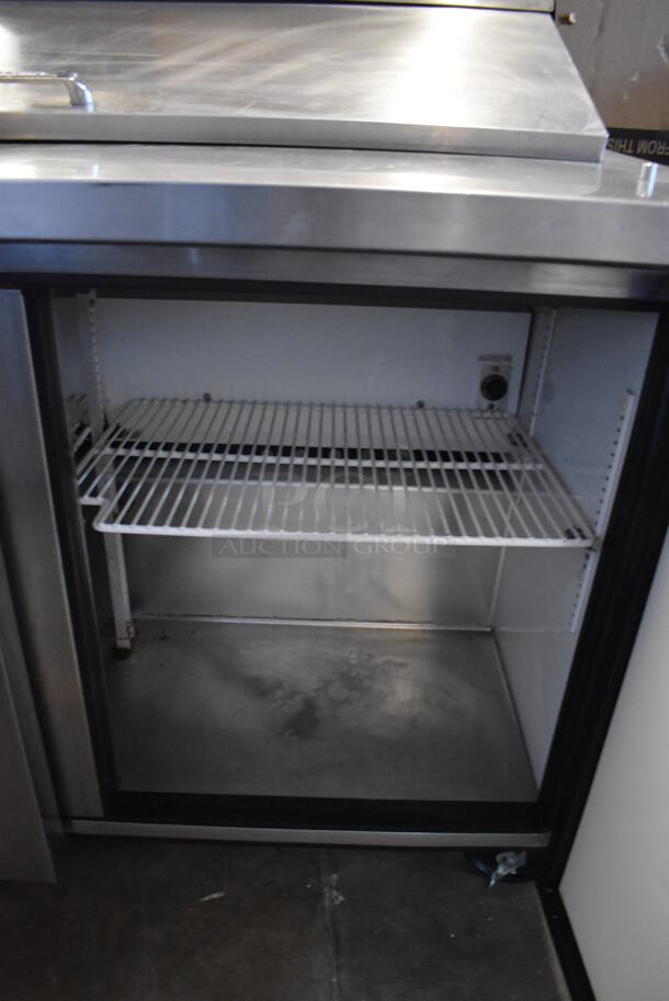 2014 True TSSU-48-12 Stainless Steel Commercial Sandwich Salad Prep Table Bain Marie Mega Top on Commercial Casters. 115 Volts, 1 Phase. Tested and Working! - Image 5 of 7