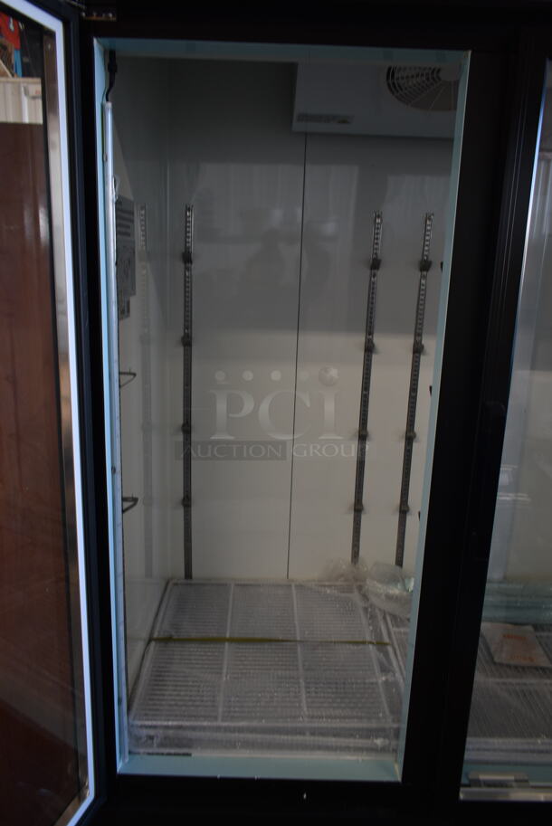 BRAND NEW SCRATCH AND DENT! 2023 KoolMore MDR-3GD Metal Commercial 3 Door Reach In Cooler Merchandiser w/ Poly Coated Racks. 115 Volts, 1 Phase. Tested and Working! - Image 6 of 10