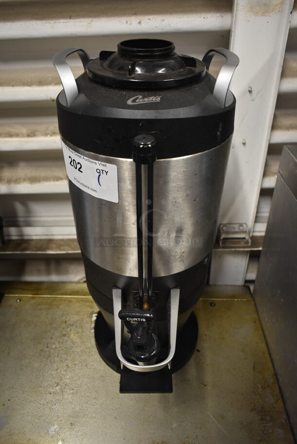 Curtis TXSG15015600 Stainless Steel Commercial Beverage Holder Dispenser.