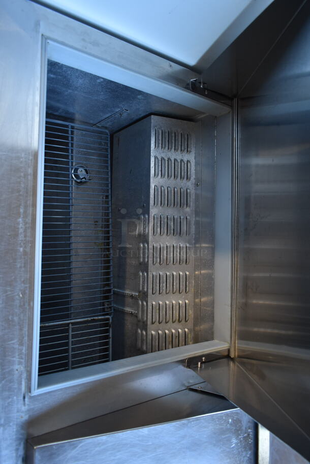 Continental SW72-20M Stainless Steel Commercial Sandwich Salad Prep Table Bain Marie Mega Top on Commercial Casters. 115 Volts, 1 Phase. Tested and Powers On But Does Not Get Cold - Image 4 of 10