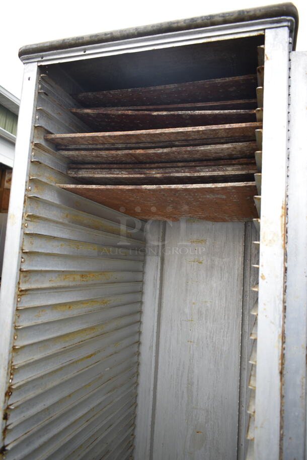 Metal Commercial Enclosed Pan Rack on Commercial Casters. - Image 3 of 4