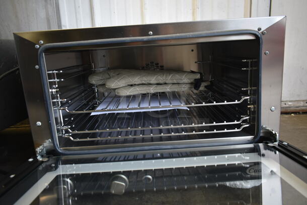 2022 Cadco XAF013-US Lisa Stainless Steel Commercial Countertop Electric Powered Convection Oven w/ View Through Door and Metal Oven Rack. 120 Volts, 1 Phase. Tested and Working! - Image 5 of 5