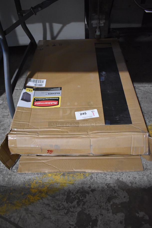BRAND NEW IN BOX! Rubbermaid Elevate 23 Gallon Metal Trash Can. - Image 2 of 4