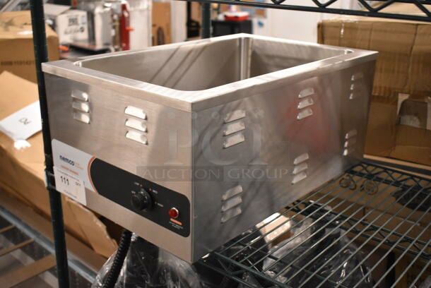 BRAND NEW SCRATCH AND DENT! 2024 Nemco 6055A-CW Stainless Steel  12" x 20" Countertop Food Cooker / Warmer. 120 Volts, 1 Phase. Tested and Working! - Image 3 of 7