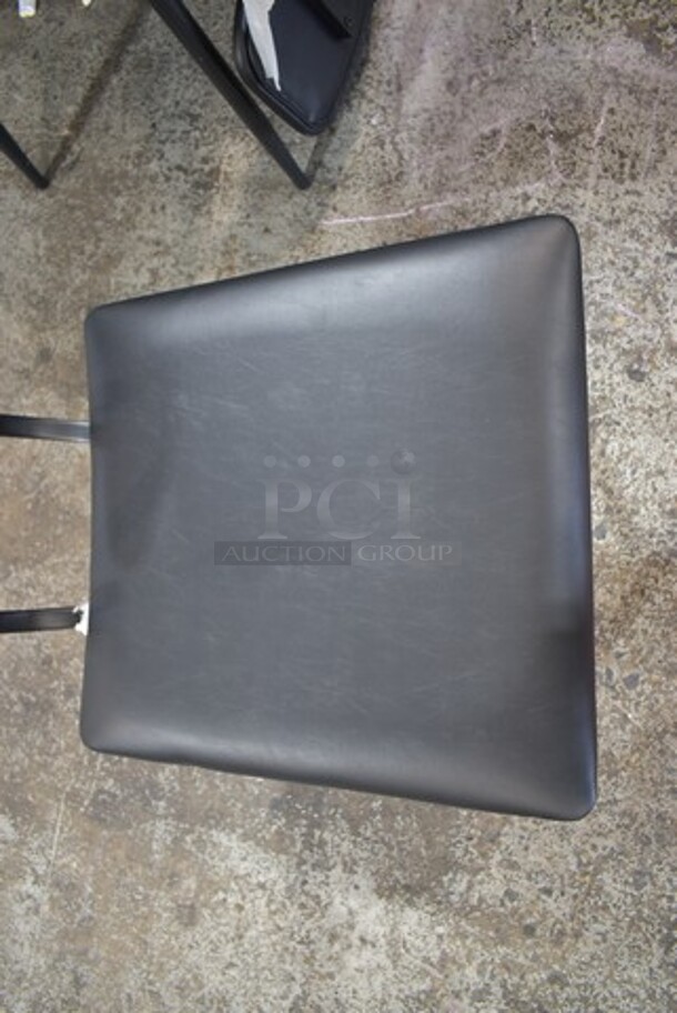 21 BRAND NEW SCRATCH AND DENT! Lancaster Table & Seating 164CMCMBFR Black Metal Dining Height Chair w/ Black Seat and Back Cushion. 21 Times Your Bid! - Image 4 of 7
