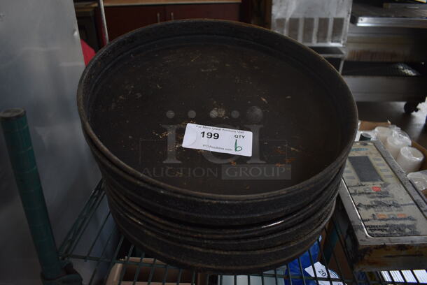 6 Metal Round Baking Pans. 16.5x16.5x2.5. 6 Times Your Bid!