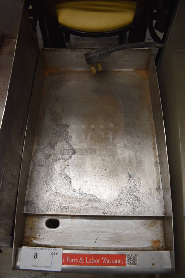 Star Max Stainless Steel Commercial Countertop Electric Powered Flat Top Griddle. 208-240 Volts, 1 Phase. 15x26x15 - Image 3 of 5