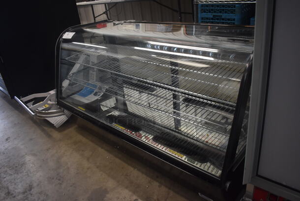 BRAND NEW SCRATCH AND DENT! Avantco BCC-48-HC 48" Black Refrigerated Countertop Bakery Display Case with LED Lighting. 115 Volts 1 Phase. Tested and Working! - Image 4 of 9
