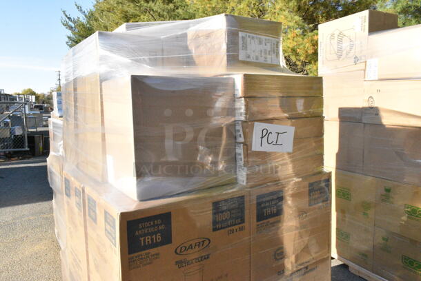 21 BRAND NEW! Boxes Including Dart TR16 16 oz Clear Cups, 94320 Bowls. 21 Times Your Bid!  - Image 6 of 9