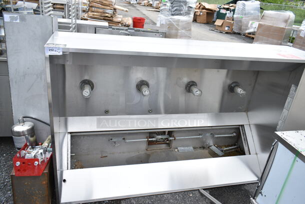 SELF CONTAINED 8' CaptiveAire 5424 ND-2 Stainless Steel Commercial Grease Hood w/ Lights.  - Image 12 of 12