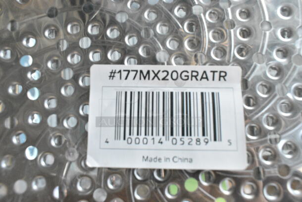 BRAND NEW SCRATCH AND DENT! Avantco 177MX20GRATR Grater Plate for #12 and #22 Slicer and Shredder Attachments - Image 2 of 2