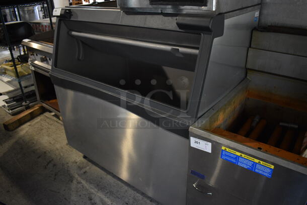 2019 Hoshizaki KM-520MAJ Stainless Steel Commercial Ice Machine Head on Scotsman B948S Stainless Steel Ice Bin. 115 Volts, 1 Phase. 48x34x79 - Image 3 of 8