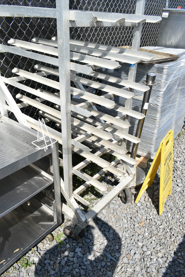 Metal Commercial Transport Rack on Commercial Casters.  - Image 4 of 5