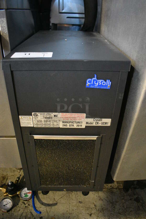 Crysalli Model CR-UCM1 Metal Commercial Remote Chiller Unit. 120 Volts, 1 Phase. 12.5x23.5x25