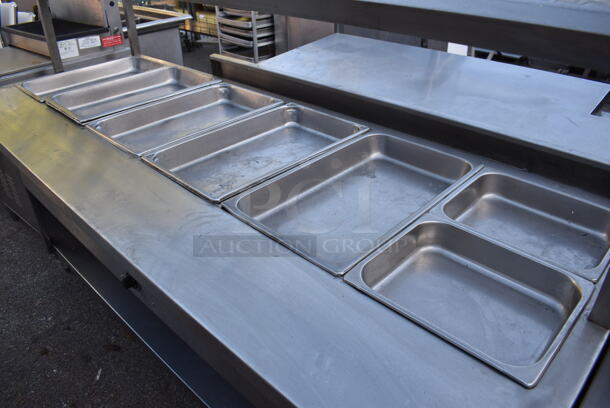 Stainless Steel Commercial Electric Powered Steam Table w/ Sneeze Guard and Under Shelf. 81x31x56 - Image 3 of 5