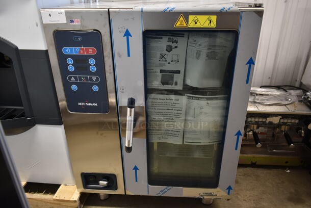 BRAND NEW SCRATCH AND DENT! 2023 Alto Shaam CTC10-10G Stainless Steel Commercial Natural Gas Powered Combi Convection Oven. 70,000 BTU. - Image 1 of 7