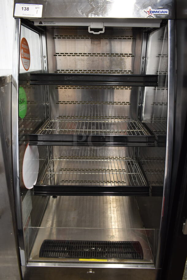 Omcan RS-CN-0250 Stainless Steel Commercial Open Grab N Go Merchandiser on Commercial Casters. 115 Volts, 1 Phase. Tested and Working! - Image 2 of 4