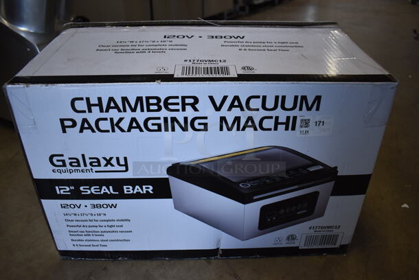 BRAND NEW SCRATCH AND DENT! Galaxy 177GVMC12 Stainless Steel Commercial Countertop Chamber Vacuum Packing Machine. 120 Volts, 1 Phase. Tested and Working! - Image 8 of 8