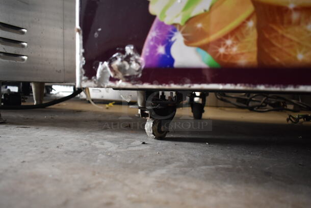 2013 Aspera Stainless Steel Commercial Floor Style Air Cooled2 Flavor w/ Twist Soft Serve Ice Cream Machine on Commercial Casters. 220 Volts. - Image 9 of 10