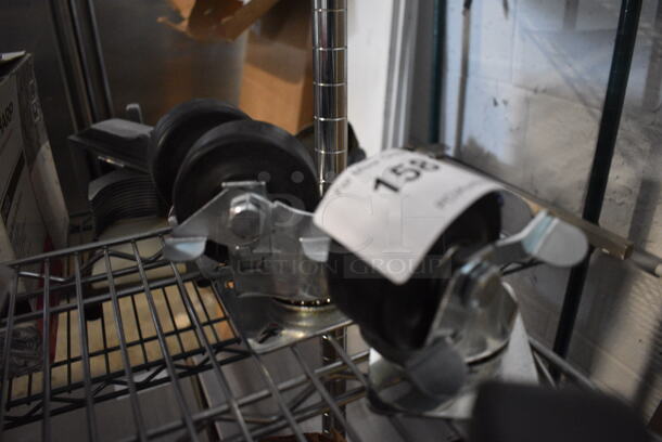 ALL ONE MONEY! Lot of 6 Commercial Casters! 3x4x4 - Image 4 of 5