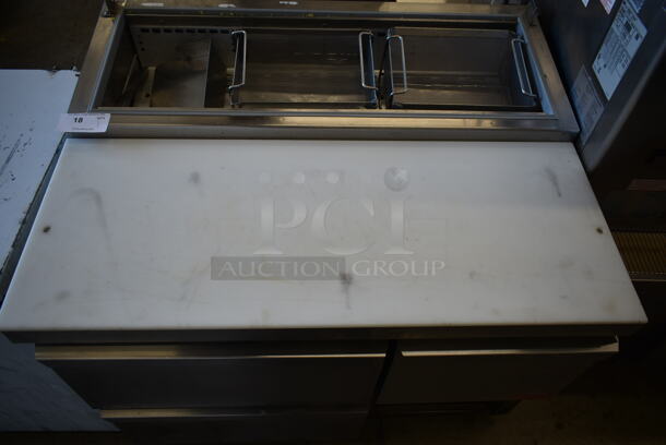 2015 Continental CPA43 Stainless Steel Commercial Prep Table Bain Marie w/ 3 Drawers. 115 Volts, 1 Phase. Tested and Working! - Image 3 of 9