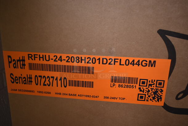 BRAND NEW! 2023 Duke RFHU-24 Stainless Steel Commercial Countertop ReadyFlex 2.5" Deep Hot Holding Cabinet. 208-240 Volts.  - Image 4 of 4