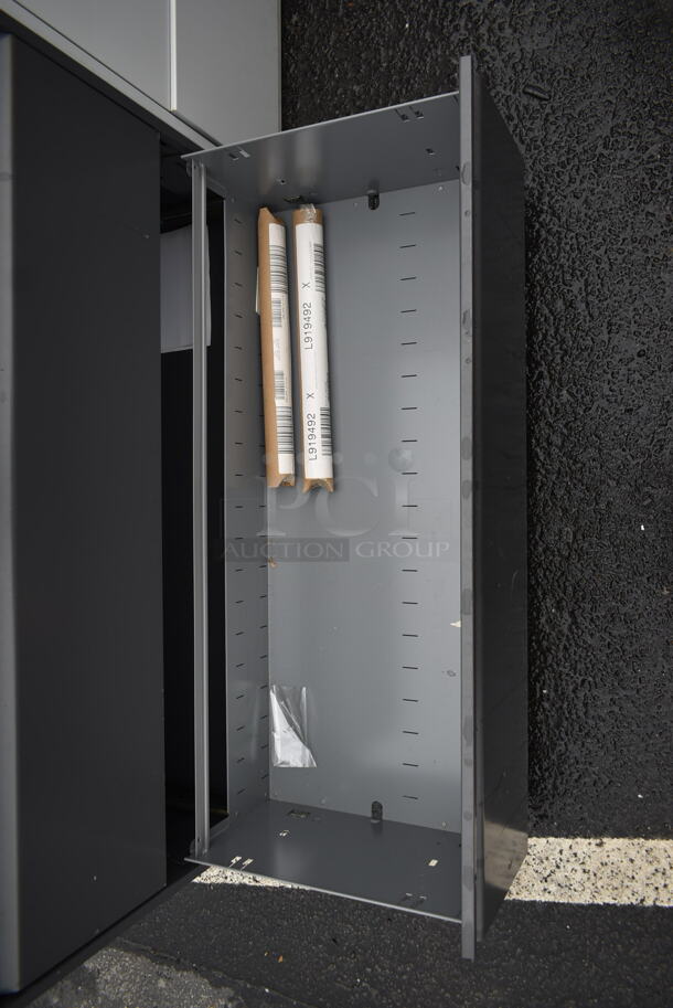 Gray Metal 2 Drawer Filing Cabinet. - Image 3 of 3