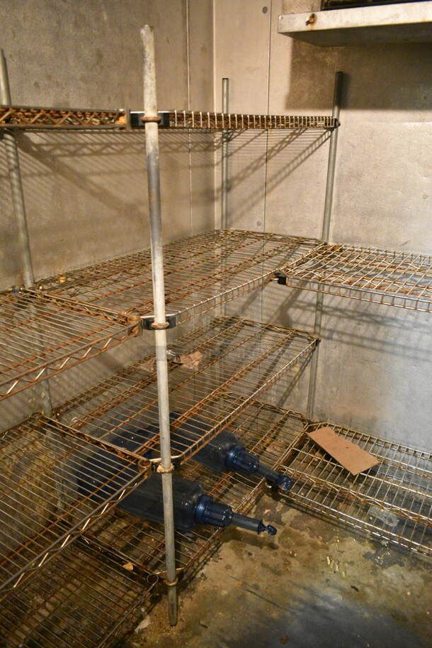ALL ONE MONEY! Lot of Various Wire Shelving Units. BUYER MUST DISMANTLE. PCI CANNOT DISMANTLE FOR SHIPPING. PLEASE CONSIDER FREIGHT CHARGES. - Image 4 of 6