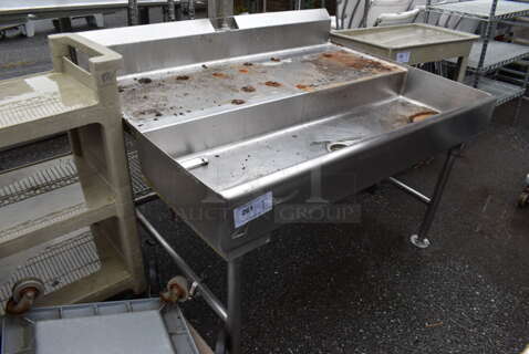 Stainless Steel Commercial Kettle Station. 50.5x39x67