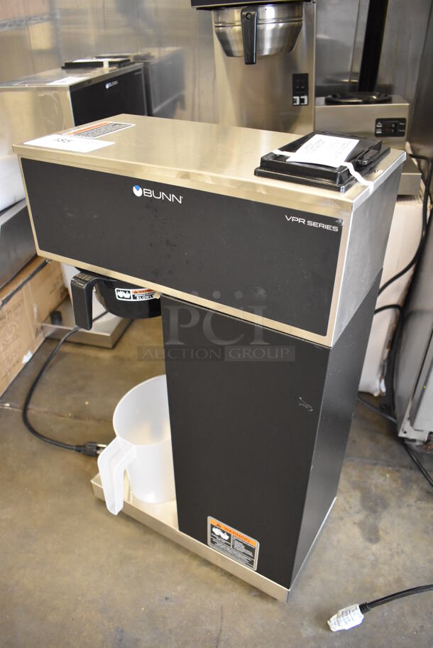 BRAND NEW! 2022 Bunn VPR-APS Stainless Steel Commercial Countertop Coffee Machine w/ Poly Brew Basket and Pitcher. 120 Volts, 1 Phase. 16x8x27. Tested and Working! - Image 2 of 5