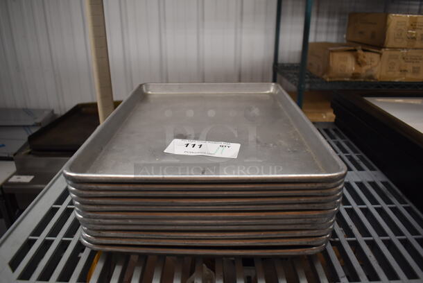 11 Metal Half Size Baking Pans. 13x18x1. 11 Times Your Bid!