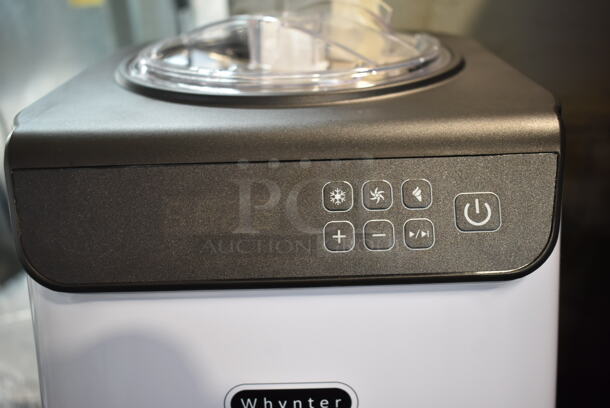 BRAND NEW SCRATCH AND DENT!  Whynter ICM-128WS 1.28 Quart Compact Upright Automatic Ice Cream Maker White. 115 Volts, 1 Phase. Tested and Working! - Image 3 of 6