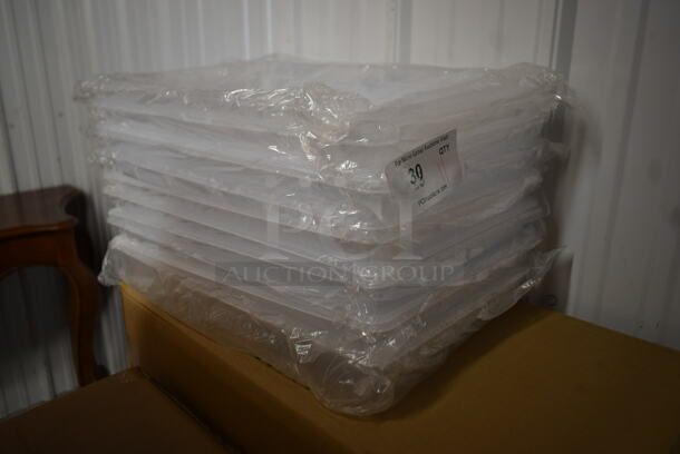 ALL ONE MONEY! Lot of 11 BRAND NEW! Vigor 247FP19LSPP Poly Full Size 2 1/2" Deep Translucent Polypropylene Food Pan - Image 4 of 4