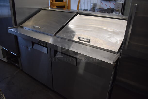 2016 Migali C-SP60-24BT Stainless Steel Commercial Sandwich Salad Prep Table Bain Marie Mega Top on Commercial Casters. 115 Volts, 1 Phase. 60.5x34x47. Tested and Powers On But Temps at 55 Degrees - Image 3 of 9