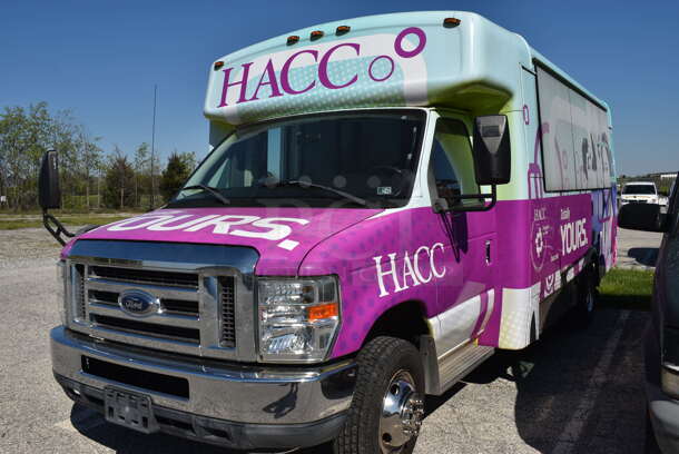 2011 Ford Ecoline Passenger Bus. Odometer Reads 29,039. VIN 1FDFE4FS5BDB14627. Title In Hand. The bus is a 14-passenger, with a space for a wheelchair to fasten to the floor. Vehicle Runs and Drives But Battery Needs To Be Reconnected. See Lot #12 For Additional Pictures - Image 1 of 12