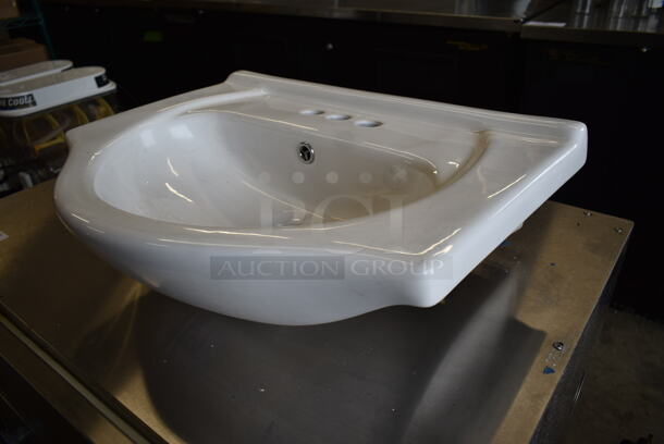 White Single Bay Sink. - Image 3 of 3