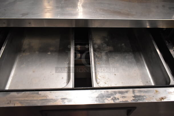 2018 Atosa MGF8450GR Stainless Steel Commercial 2 Drawer Chef Base on Commercial Casters. 115 Volts, 1 Phase. Tested and Working! - Image 3 of 5