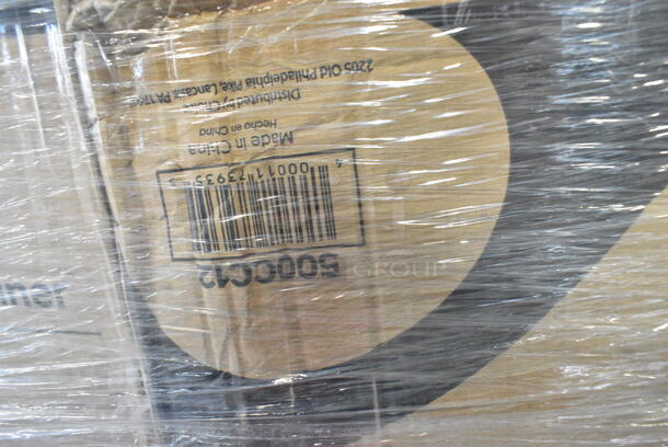 36 BRAND NEW Boxes Including 5008DWALLC Choice 8 oz. Tall Coffee Break Print Smooth Double Wall Paper Hot Cup - 500/Case, 346WSNSM Choice Medium Weight White Wrapped Plastic Spork, Straw, and Napkin Kit - 1000/Case, 500MF963B16 Choice 9" x 6" 1-Compartment Microwaveable Black Mineral-Filled Plastic Hinged Take-Out Container, 130BKFKNSPH Choice Black Heavy Weight Wrapped Plastic Fork and Knife Cutlery Pack with Napkin and Salt and Pepper Packets - 250/Case, 500CC12 Choice Clear PET Customizable Plastic Cold Cup - 12 oz. - 1000/Case, 500TW7 Choice 7 oz. Translucent Thin Wall Plastic Cold Cup - 2500/Case, 130SCB048FL Visions Clear PET Plastic Flat Lid for 24, 32, and 48 oz. Square Bowls - 300/Case, 127RD8BULK Choice 8 oz. Customizable Microwavable Translucent Round Deli Container - 500/Case, 795PTOWHT4 Choice White Microwavable Folded Paper #4 Take-Out Container 7 3/4" x 5 1/2" x 3 1/2" - 160/Case. 36 Times Your Bid!  - Image 7 of 12