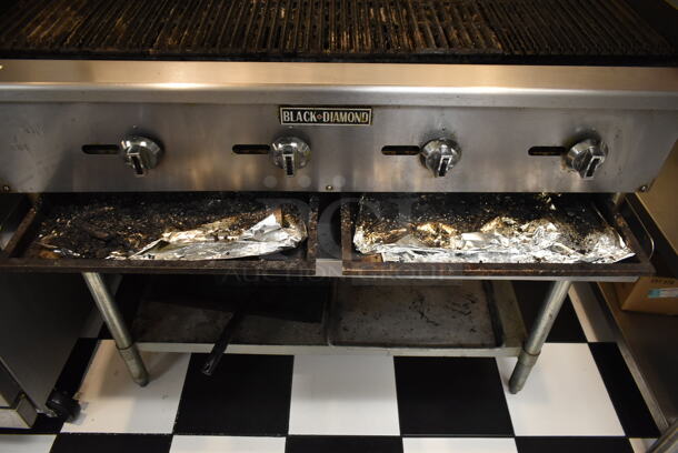 Black Diamond ECTC-48/NG Stainless Steel Commercial Countertop Natural Gas Powered Charbroiler Grill. 120,000 BTU. BUYER MUST REMOVE. Tested and Working! (kitchen) - Image 6 of 6